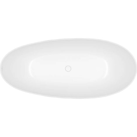 Villeroy & Boch Antao - Vasca da bagno freestanding, 170x75 cm, Quaryl, Stone White UBQ170TAO7TV-RW (1/4)