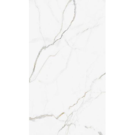 Carrelage sol/mur effet marbre blanc CALACATTA UNIQUE Full Lappato int/ext l.120 x L.280 cm CERALUX (1/4)