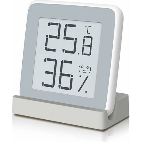 Digitales Thermometer/Hygrometer für den Innenbereich mit hochauflösendem Display und hochpräzisem Sensor zur Verwendung in Schlafzimmern, Büros, Wohnzimmern und Cafés. (1/5)