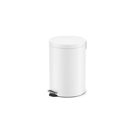 Hailo 5020301 Selekta Cestino per Rifiuti 20 litri con Chiusura Soft Close e Pedale Interno colore Bianco seta opaca