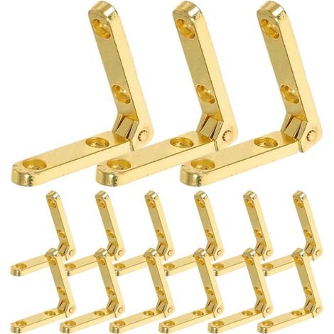 Charnières cylindriques en métal doré pour boîtes bois, lot de 20, petites invisibles à bijoux, (1/5)