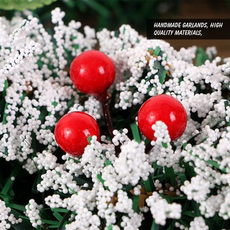 Künstlicher Weihnachtskranz, 20 cm/30 cm/40 cm, Weihnachtsgirlande für Ihre Haustür oder Hochzeitszeremonie (1/5)