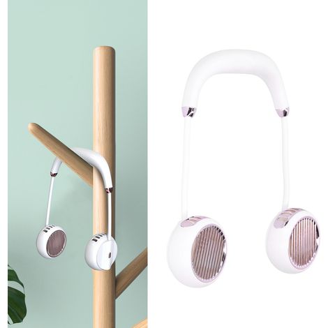 Verstellbarer, per USB aufladbarer tragbarer Elektroventilator, ideal für sommerliche Outdoor-Aktivitäten. (1/5)