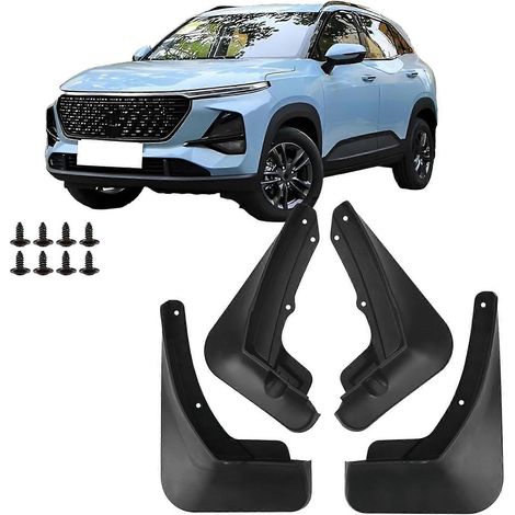 Bavettes de protection anti-éclaboussures compatibles avec Baojun RS-3 2020, 2021 et 2022 - Accessoires de protection avant et arrière - Kit de 4 pièces (1/5)