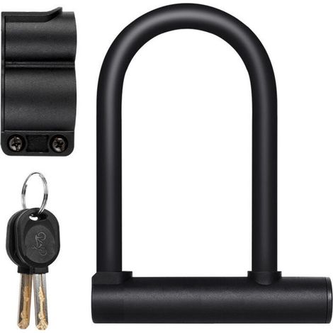 Cadenas en U pour vélos Cadenas pour motos Cadenas pour VTT Cadenas anti-cisaillement Equipement d'équitation-1pc (1/5)
