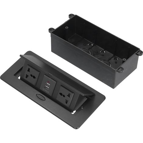 Boîtier de Prise Murale avec Ports USB, 250V pour Bureau et Maison