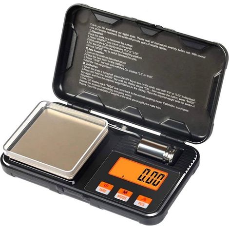 Balance de poche de précision, balance électronique numérique pour bijoux (précision de 200 g/0,01 g), balance de cuisine, mini-balance, balance intelligente avec étalonnage à 50 g.-AquaForge (1/5)