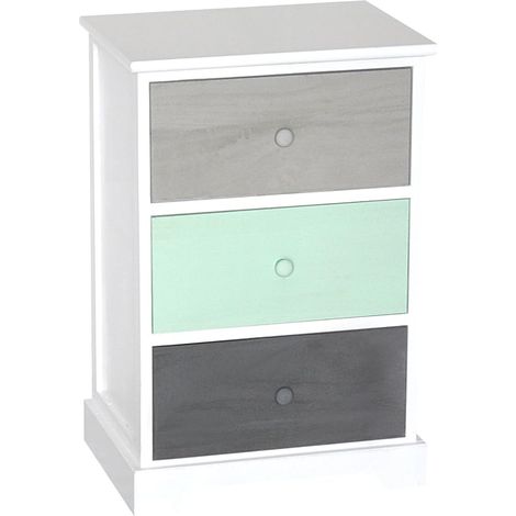 Commode 3 tiroirs Multicolore