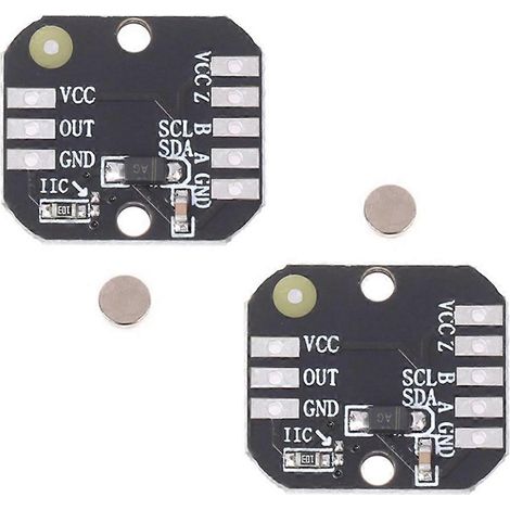 Compatible avec deux modules d'encodeur magnétique MT6701 : encodeurs de moteur sans balais PWM/I2C en mode ABZ, 1024 fils, remplaçables. (1/5)