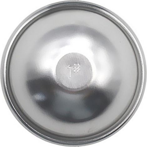 Petit moule à pudding demi-cercle peu profond en alliage d'aluminium gris (1/5)
