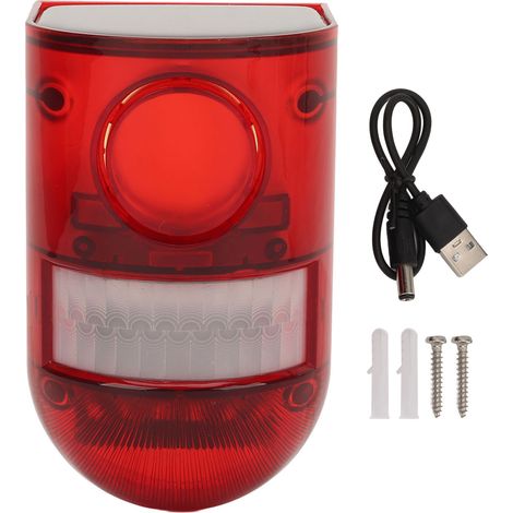 Ortviai Alarme Solaire avec Détecteur de Mouvement, 129 dB, Étanche IP65, pour Ferme et Entrepôt (1/5)