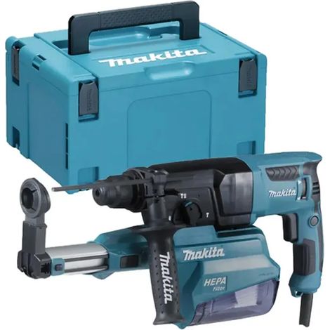 SDS-plus 800W Bohr- und Meißelhammer MAKITA - Ø26mm - Transportkoffer + Zubehör - HR2650JX14