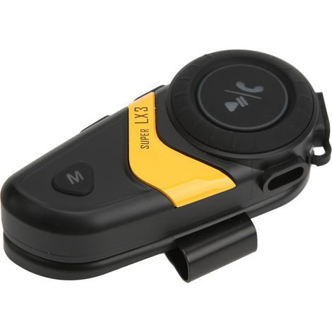 Wasserdichte Bluetooth 5.0 Motorradhelm-Kopfhörer mit klarer, störungsfreier Sprachübertragung und kabelloser Anruffunktion für sicheres Fahren. (1/5)