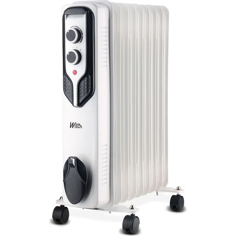 Ölradiator 2000 W - 9 Heizelemente - 3 Heizstufen - Thermostat - Rollen (1/5)