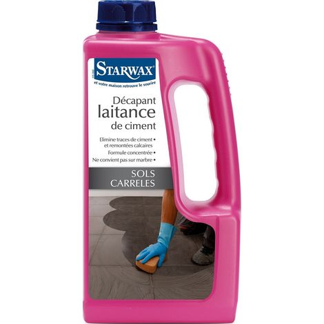 Décapant Laitance Starnet 1l élimine Efficacement Les Voiles De Ciment Et La Laitance - Starwax