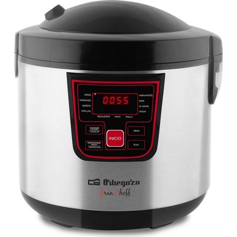 Orbegozo MCP 6000 - Máquina de cocinar programable, 11 programas, pantalla LCD, 5 L de capacidad, temporizador, recetario, 8436044539749 (1/5)