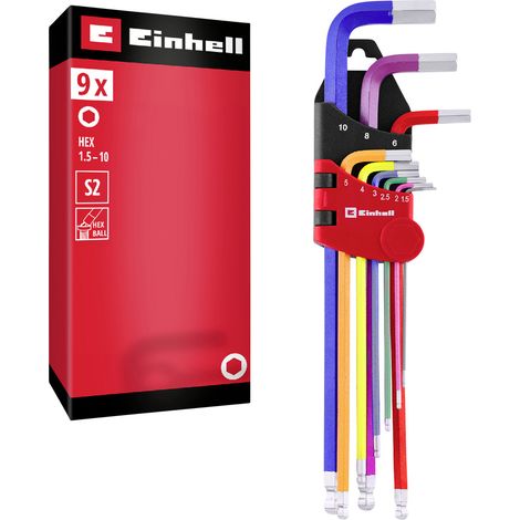 Einhell  Universal, Werkstatt Winkelschraubendreher-Set Schlüsselweite (metrisch): 1.5 mm, 2 mm, 2.5