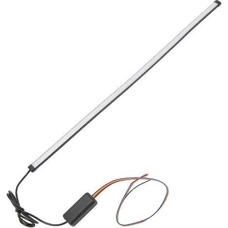 Barre lumineuse arrière 12 V avec fonction feu stop et feu de position, feux stop et clignotants jaunes et rouges continus pour voitures, motos et véhicules électriques