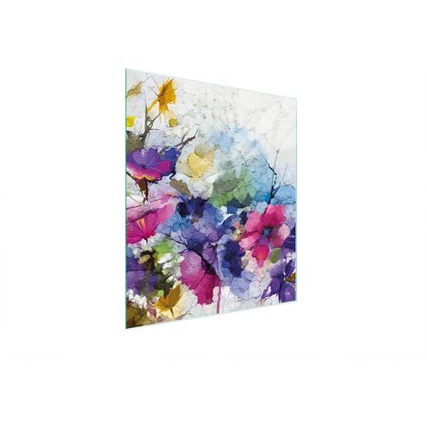 Glasschneidebrett 45x52 Blumen (1/5)