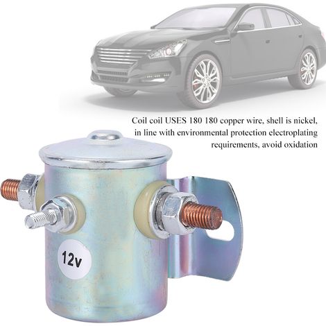 Relais de démarreur automobile, relais électromagnétique de démarreur automobile 12 V/24 V CC (1/5)