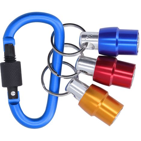 Sechskant-Schraubendreher-Bithalter, 3 Farben, Schnellwechselsystem, 1/4"-Bohrerhalter, Blau (1/5)