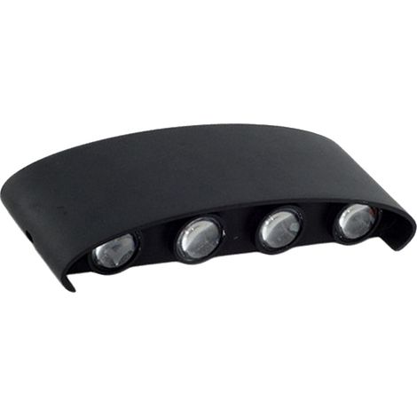 1 Applique murale LED, 8 ampoules, lumière blanche froide, aluminium, salon, chambre, couloir (1/5)