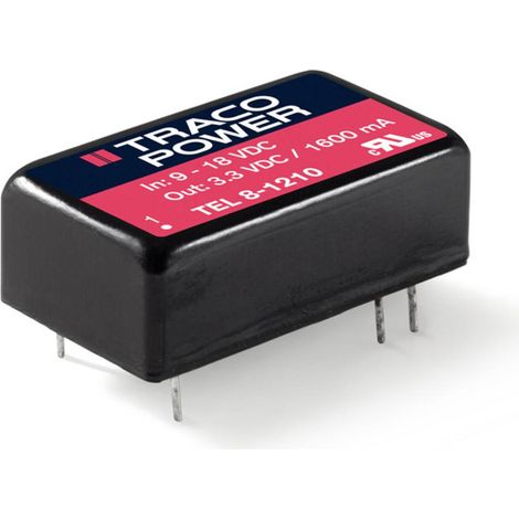 TracoPower TEL 8-1215 Convertitore DC/DC da circuito stampato 12 V/DC 24 V/DC 335 mA 8 W Num. uscite: 1 x Contenuto 1 p (1/2)