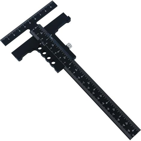 Jauge de traçage pour le travail du bois, jauge en alliage d'aluminium, rail traçage, mesure, marquage, cadre B - (1/5)