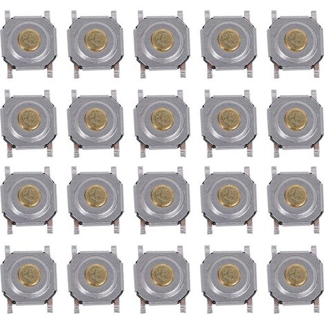 200 pièces Tactile bouton poussoir interrupteur en laiton étanche lumière touchant Patch SMD 4x1.5 (1/5)