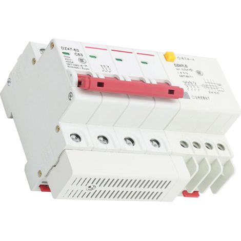 DZ47LE‐63 4P 6‐63A Fehlerstromschutzschalter mit Leckstrom- und Überlastschutz (1/5)