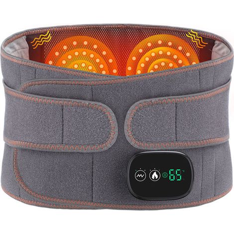 Ceinture de massage chauffante électrique pour personnes âgées avec luminothérapie rouge, ceinture chauffante et chauffante, massage par compresse chaude (1/4)