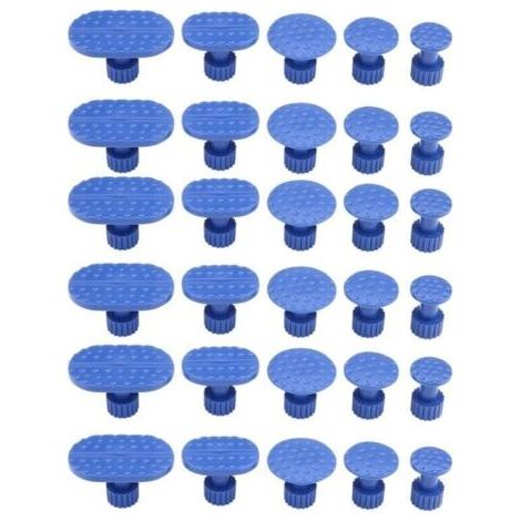 30 pièces de débosselage de carrosserie de voiture tirant des onglets outils de réparation sans peinture onglets d'extracteur de colle (1/5)