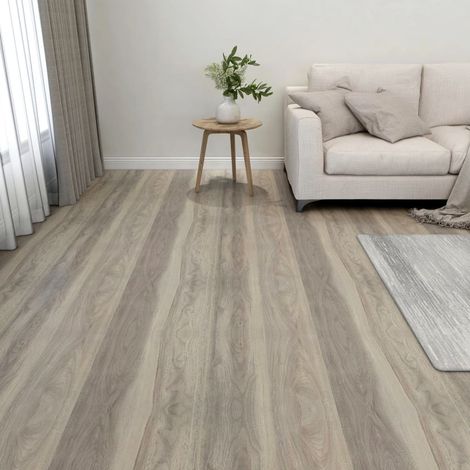 Dalles de plancher autoadhésives 55 pcs PVC 5,11 m² taupe vidaXL