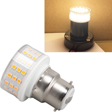 Ampoule LED B22 type maïs, 10 W, 1000 lm, sans scintillement, à économie d'énergie, pour plafond, table ou meuble, 85-265 V CA, lumière chaude. (1/5)
