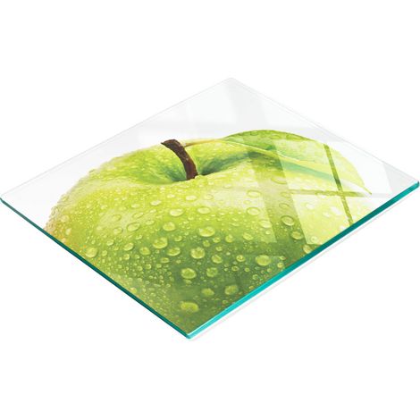 Pannello decorativo multifunzionale in vetro temperato, verde mela, 60x52 cm (1/5)
