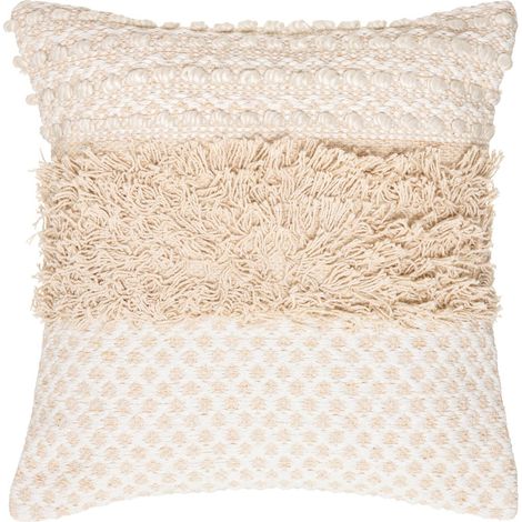 Dekokissen Cot Sand, Baumwolle, Boho, 40 x 40 cm