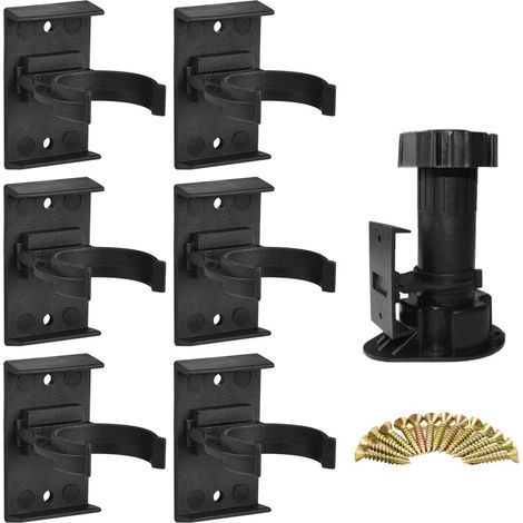 Clip de Fixation Pied Meuble à de Plinthe Cuisine pour a Visser de Planche de Coup de 40 Vis 20 pcs 28 mm 32 mm (1/5)
