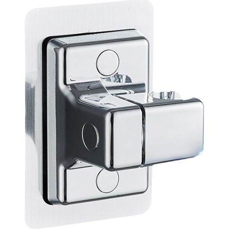 Sollbry Handbrausehalter, Wandhalterung, verstellbarer, leistungsstarker, selbstklebender Duschhalter für Badezimmer, Wandhalterung ohne Bohren und wasserdicht (Silber) (1/3)