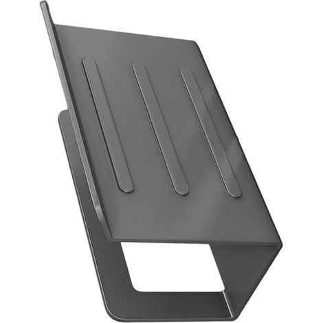 Porte-Papier Toilette sans Perçage Support pour Essuie-Tout et Étagère pour Produits de Toilette, Fixation Murale Rapide pour Usage Domestique (1/5)