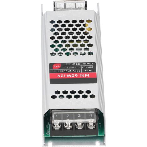 LED-Schaltnetzteil-Treiber, ultradünner, langer Streifen, wasserdichter Transformator-Adapter 60W (DC12V) (1/5)