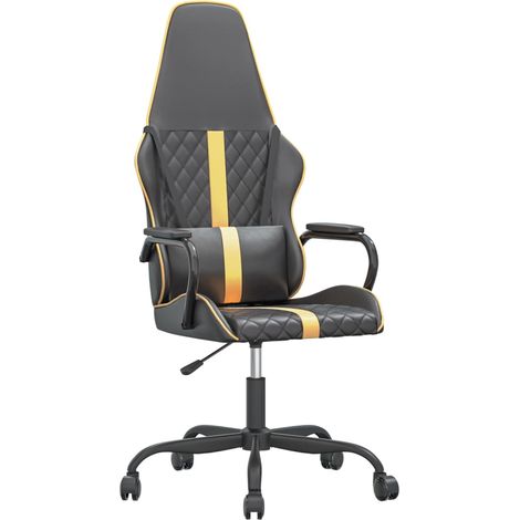 Maison Exclusive - Chaise de jeu Noir et doré Similicuir
