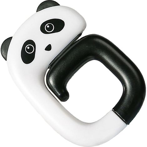 Supporto per zaino da ufficio con gancio, design a panda carino, pieghevole, da riporre sotto il tavolo e con grande capacità di carico. (1/5)