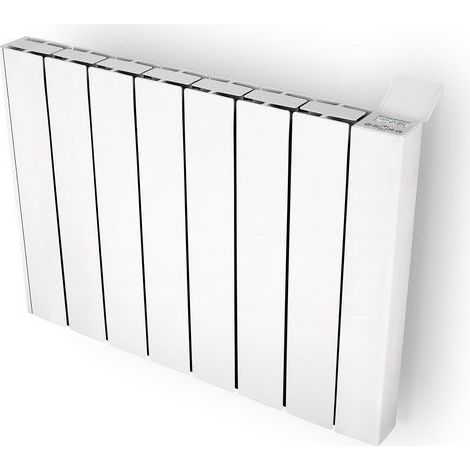 Radiateur à inertie pierre 2000 W – Horizontal – Surface de chauffe 20 m² – Thermostat électronique – Programmation libre hebdomadaire