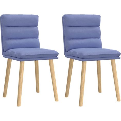 Esszimmerstühle 2 Stk. Jeansblau Stoff