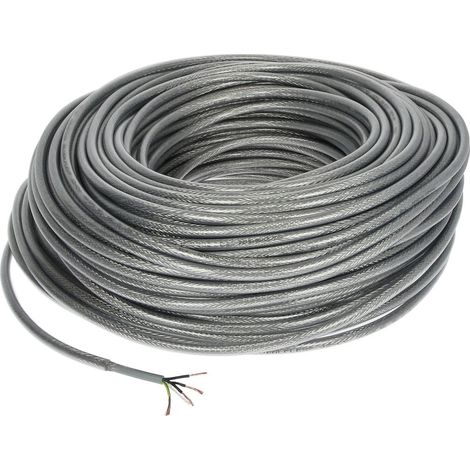 Câble de commande blindé en PVC 4 x 1,0 mm² avec conducteur de protection