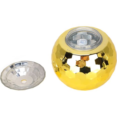 Gobelet sphérique avec paille, verre à paille monocouche, couleur or (1/5)