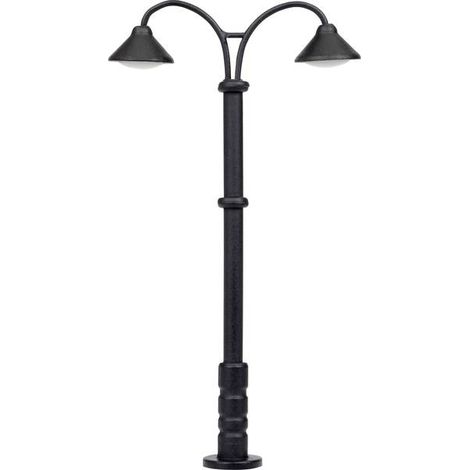Viessmann Modelltechnik N Lampione per piattaforma binari doppia Modello pronto, già assemblato 6409 1 pz.