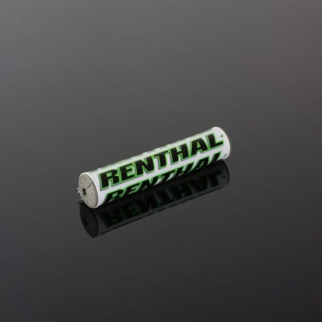 RENTHAL SX Lenkerpolster (240 mm), weiß/grün, mit Renthal-Logo