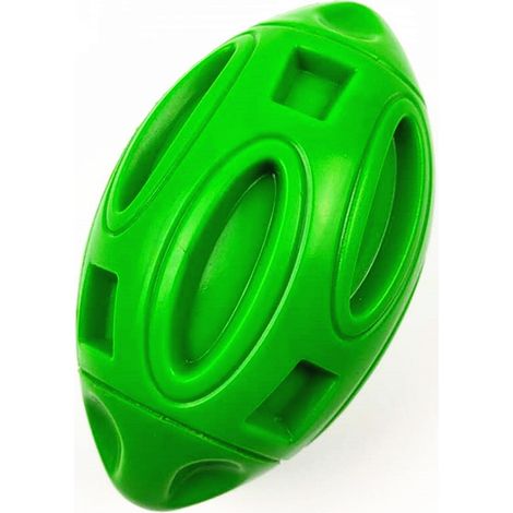 Balle à mâcher pour chiot en caoutchouc avec couinement, jouet pour animaux de compagnie pratiquement indestructible et durable pour les races moyennes et grandes(vert) (1/5)