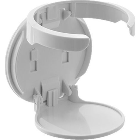 Faltbarer Becherhalter, weiß, Aufbewahrungsgestell für eine einzelne Tasse/ein Wasserglas/einen Kaffeebecher, Autobecherhalter, Wandregal ohne Bohren. (1/5)